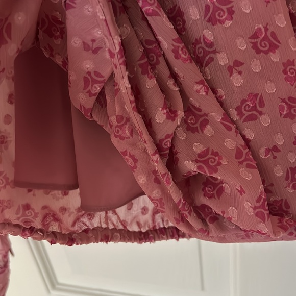 DVF Marci wrap-effect floral-print fil coupé georgette blouse - Picture 13 of 13